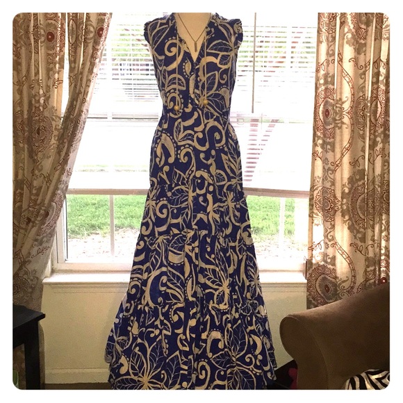 Lane Bryant Dresses & Skirts - Beautiful blue and white maxi dress